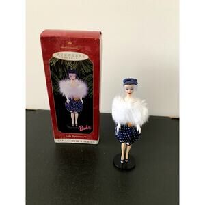 Vintage 1998 Hallmark Barbie Gay Parissiene Christmas Ornament